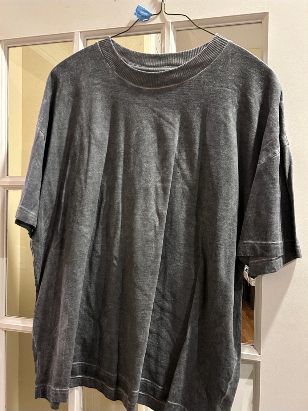 All Saints Men's Faded Charcoal Short Sleeve Tee